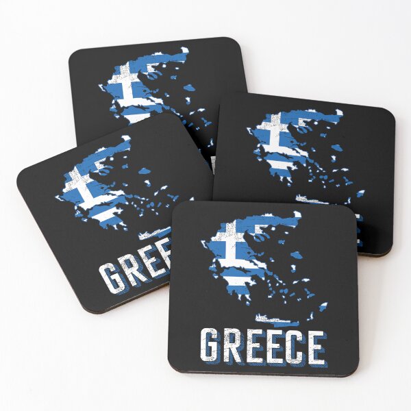 Item preview, Greece flag map designed and sold by Mila1946.