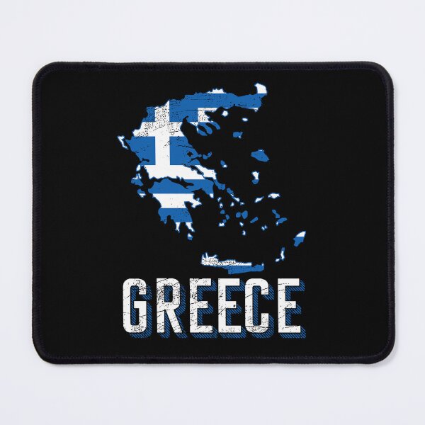 Item preview, Greece flag map designed and sold by Mila1946.