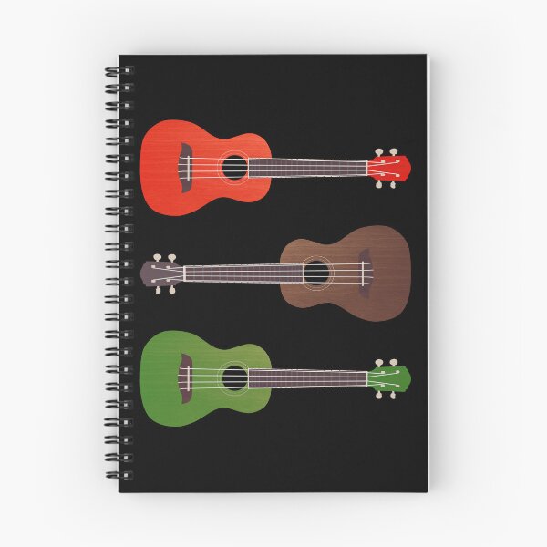 Item preview, Colourful Ukelele Collection - Red, green and brown wood grained designed and sold by Grepthor.