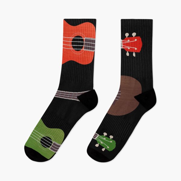 Item preview, Colourful Ukelele Collection - Red, green and brown wood grained designed and sold by Grepthor.