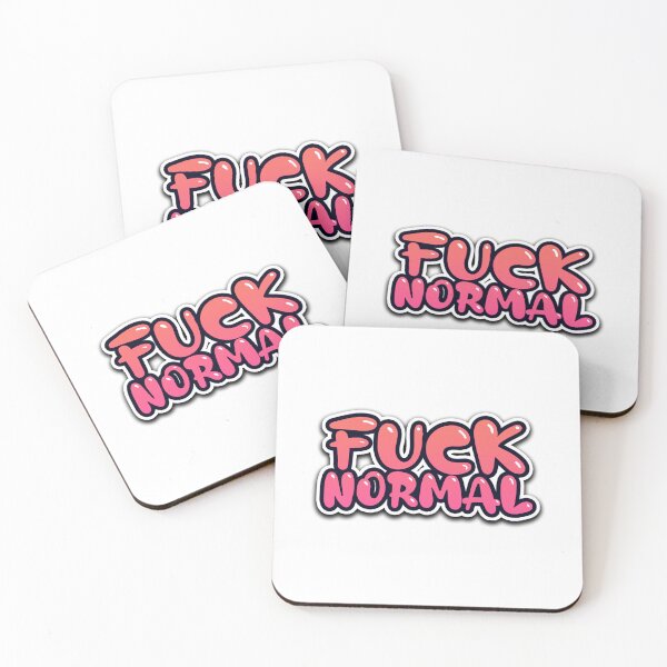 Item preview, Colorful, pink, orange, fuck normal, text, sticker, shiny designed and sold by DarkDesign69.