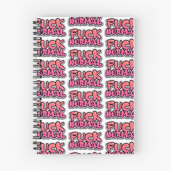 Item preview, Colorful, pink, orange, fuck normal, text, sticker, shiny designed and sold by DarkDesign69.