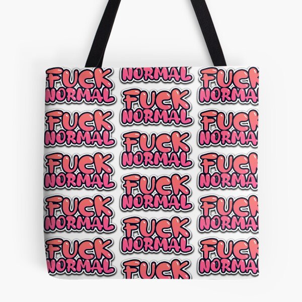 Item preview, Colorful, pink, orange, fuck normal, text, sticker, shiny designed and sold by DarkDesign69.