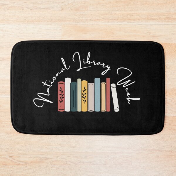 Item preview, happy national library week, cute , black and white illustration. designed and sold by Coolclassy.