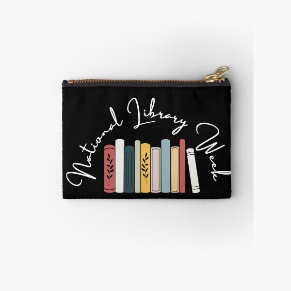 Item preview, happy national library week, cute , black and white illustration. designed and sold by Coolclassy.