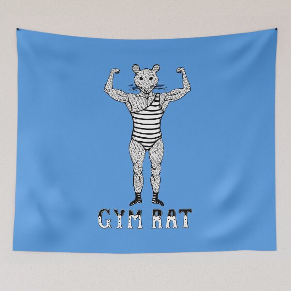 Item preview, Strongman Bodybuilder Gym Rat - Black & White designed and sold by studiogooz.