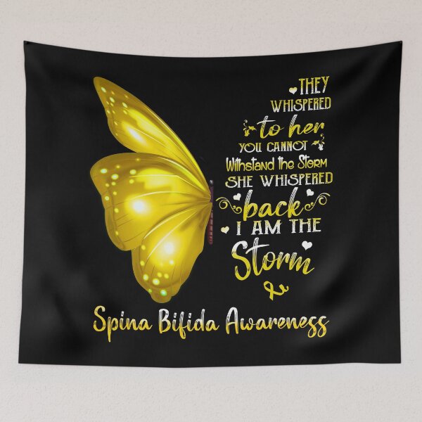 Item preview, Ella le susurró Soy la mariposa de la conciencia de la espina bífida de la tormenta designed and sold by frechettee.