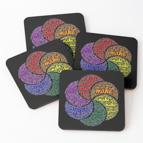 Item preview, Rainbow Retro International Dot Day Make Your Mark, Rainbow Dot Day Quote designed and sold by ghostsanda.
