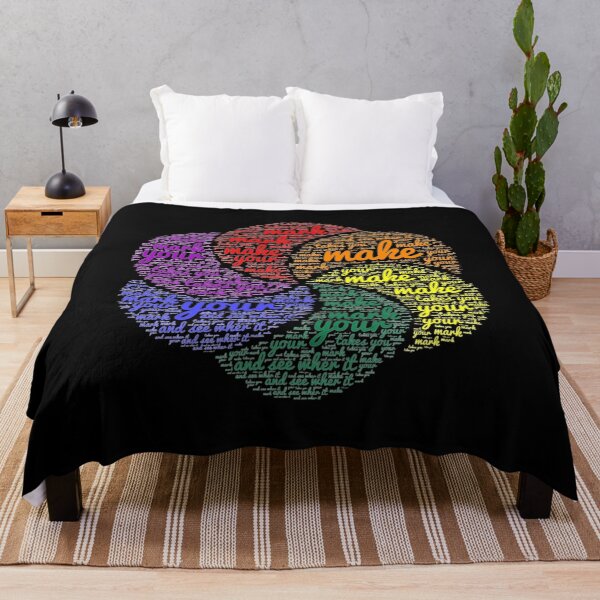 Item preview, Rainbow Retro International Dot Day Make Your Mark, Rainbow Dot Day Quote designed and sold by ghostsanda.