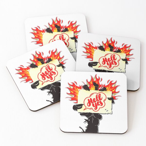 Item preview, Hell Yes... A creepy black zombie hand and flames designed and sold by ditzy-designs.
