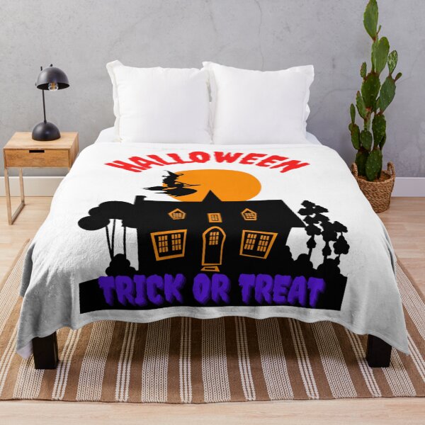 Item preview, Halloween scary House and flying Witch design, flying Witch, Trick or Treat designed and sold by Dven-Clothes.