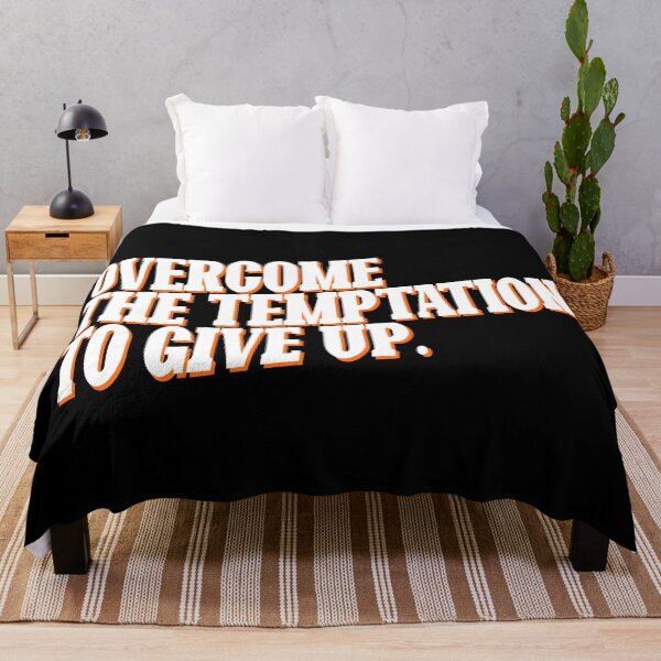 Item preview, Overcome the temptation to give up (white) designed and sold by didijuca.