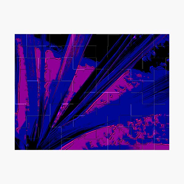 Blue Spray Photographic Print