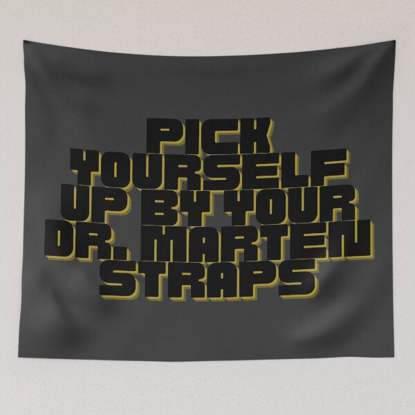 Item preview, Pick Yourself Up By Dr. Marten Straps designed and sold by Pink Ribbon.