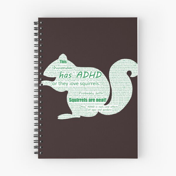 Item preview, TDAH Ardilla (arte del texto) designed and sold by Amanda1775.