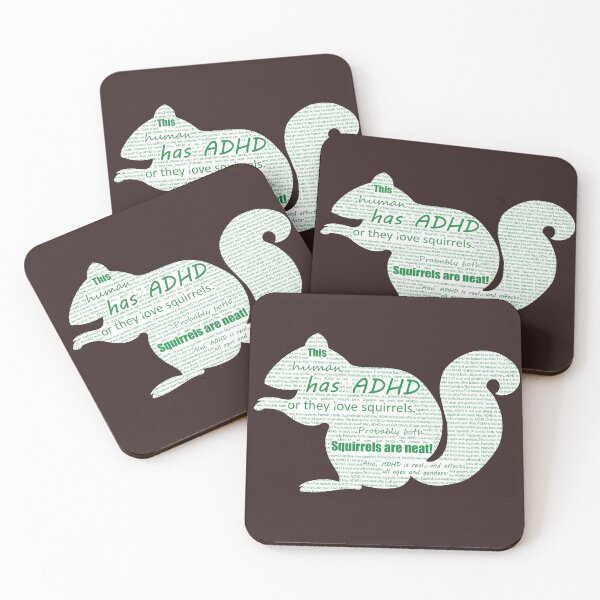 Item preview, ADHD Squirrel (text art)  designed and sold by Amanda1775.