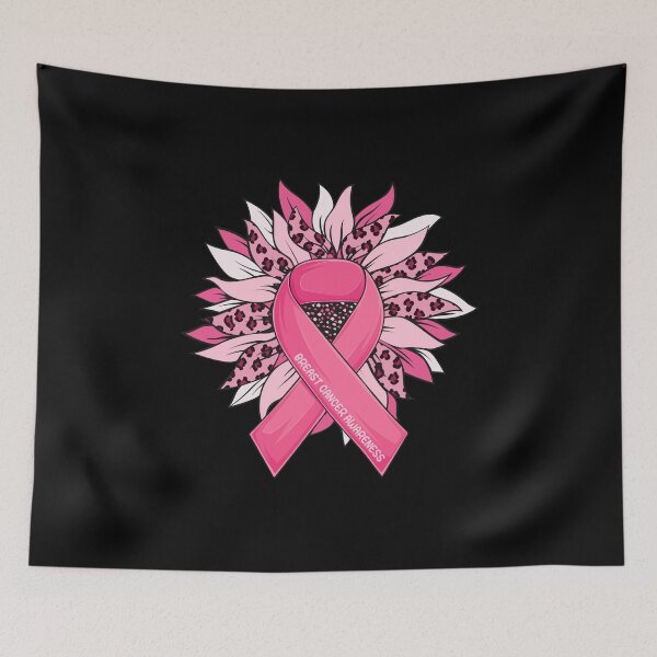 Item preview, Breast Cancer Pink Ribbon Sunflower Breast Cancer Awareness designed and sold by Go-Fun.