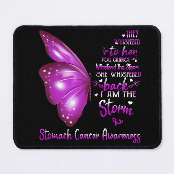 Item preview, She Whispered Back I Am The Storm Stomach Cancer Awareness Butterfly designed and sold by frechettee.