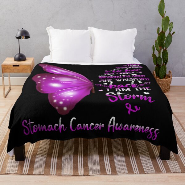 Item preview, She Whispered Back I Am The Storm Stomach Cancer Awareness Butterfly designed and sold by frechettee.