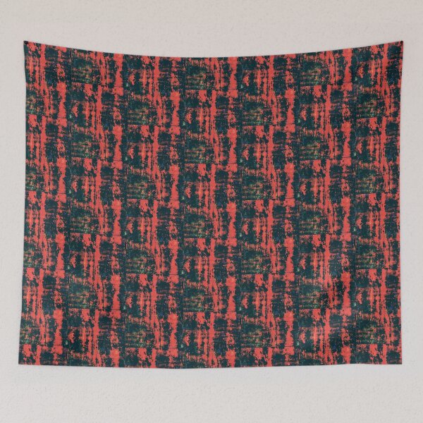 Item preview, Red abstraction, pattern blue black green designed and sold by Grey Robinson.