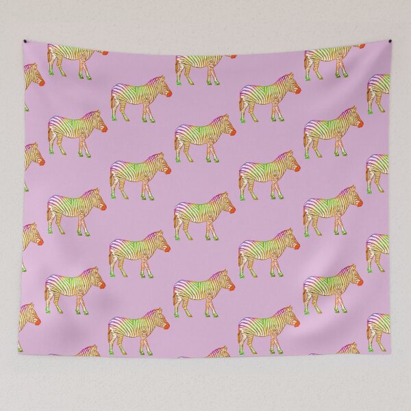 Item preview, Colorful Tropical Wild Zebra designed and sold by LaRoach Digital Arts.