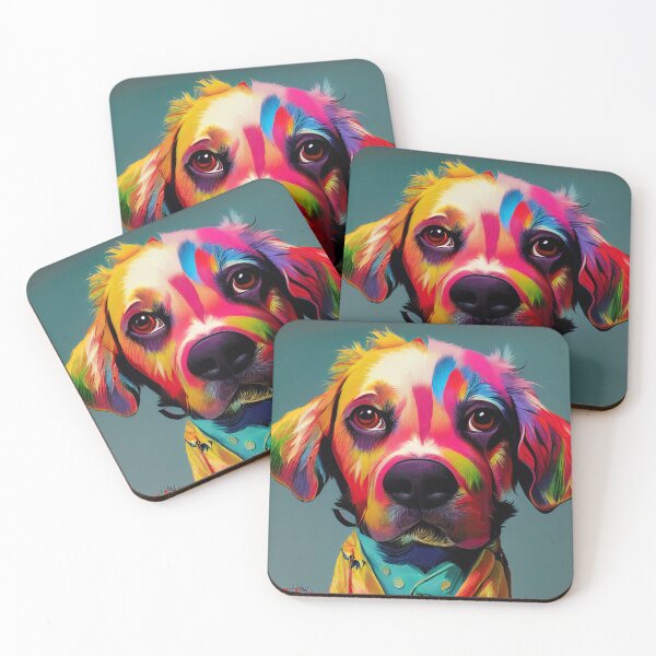 Item preview, Colourful Dog 04 designed and sold by snoutandbeak.