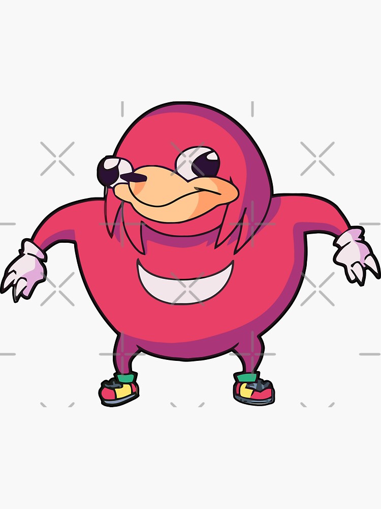 "Uganda Knuckles Meme" Sticker for Sale by MoHa444 Redbubble