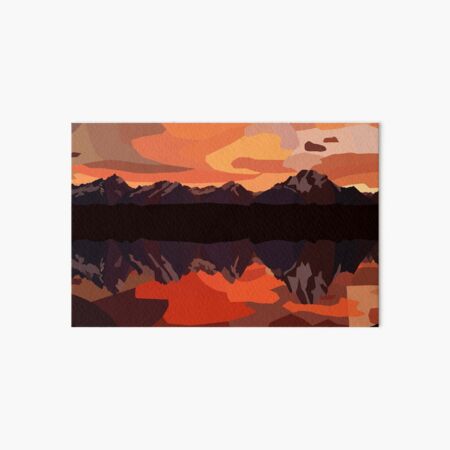 Mountains Art Board Print