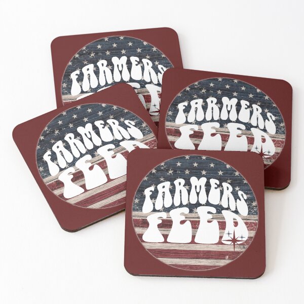 Item preview, Farmers Feed With American Flag Background and Retro Font designed and sold by handsoftime2020.