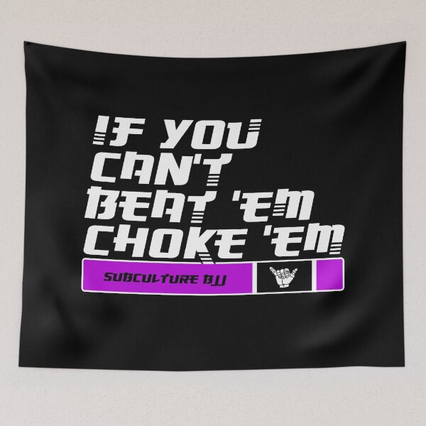 Item preview, BJJ Brazilian jiu-jitsu purple belt choke designed and sold by TheEP.