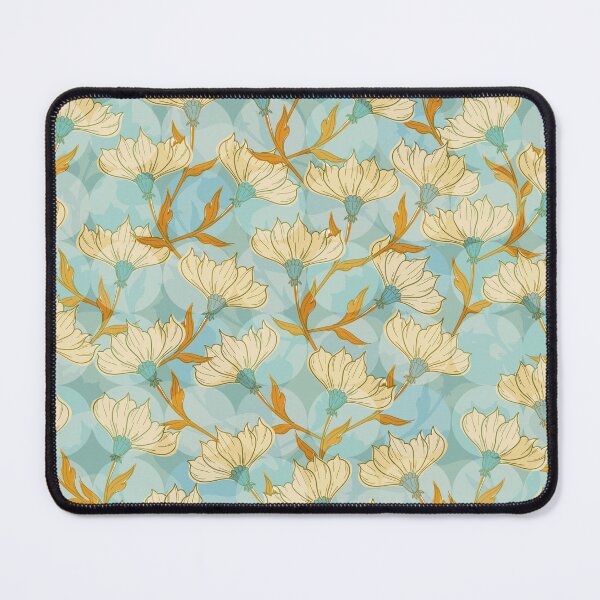 Item preview, retro white magnolia designed and sold by yfpatterndesign.