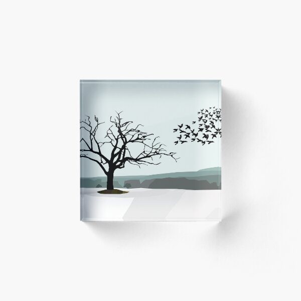 Winter Acrylic Block