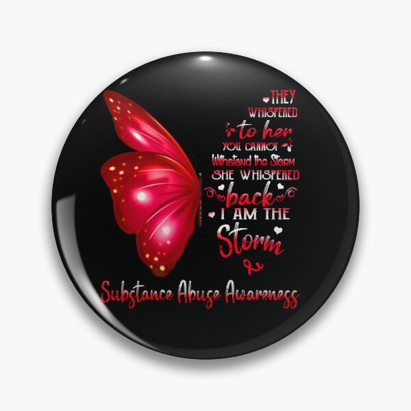 Item preview, She Whispered Back I Am The Storm Substance Abuse Awareness Butterfly designed and sold by frechettee.