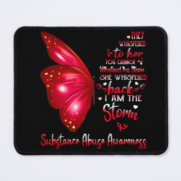 Item preview, She Whispered Back I Am The Storm Substance Abuse Awareness Butterfly designed and sold by frechettee.