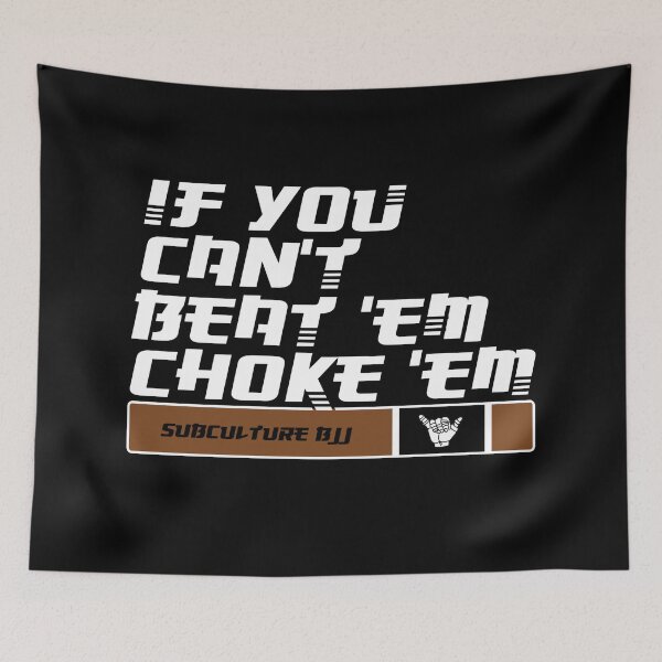 Item preview, BJJ Brazilian jiu-jitsu brown belt choke designed and sold by TheEP.