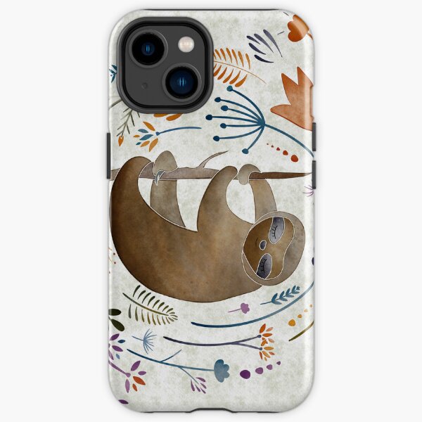Watercolor Sloth Print iPhone Tough Case