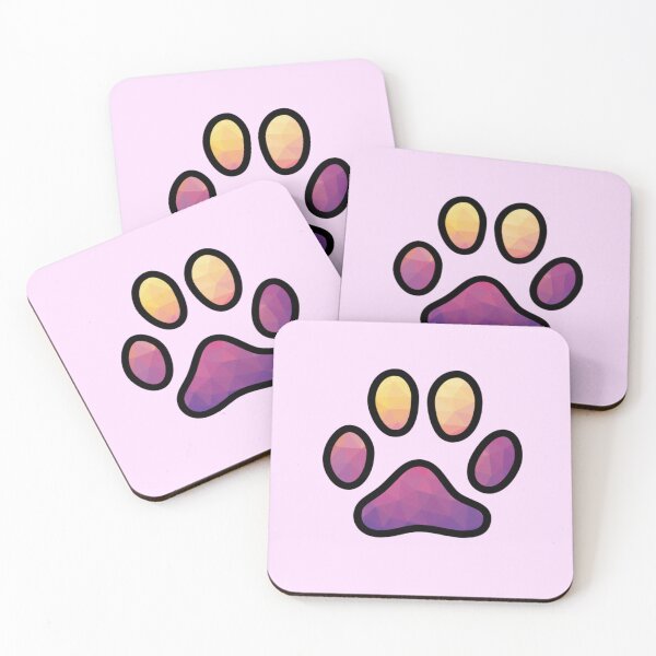 Item preview, Colourful geometric paw print designed and sold by Camilla Wynter.