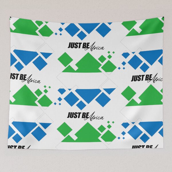 Item preview, Sierra Leone Cubed Flat - w/ text designed and sold by JustBeAfrica.