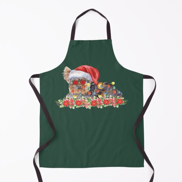 Item preview, Yorkie Christmas Watercolor - Cute Yorkshire Terrier designed and sold by DebbisPalette.