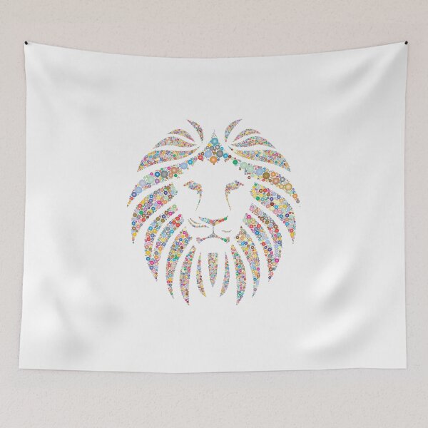 Item preview, Colorful Lion Head designed and sold by SassyAnneSelect.