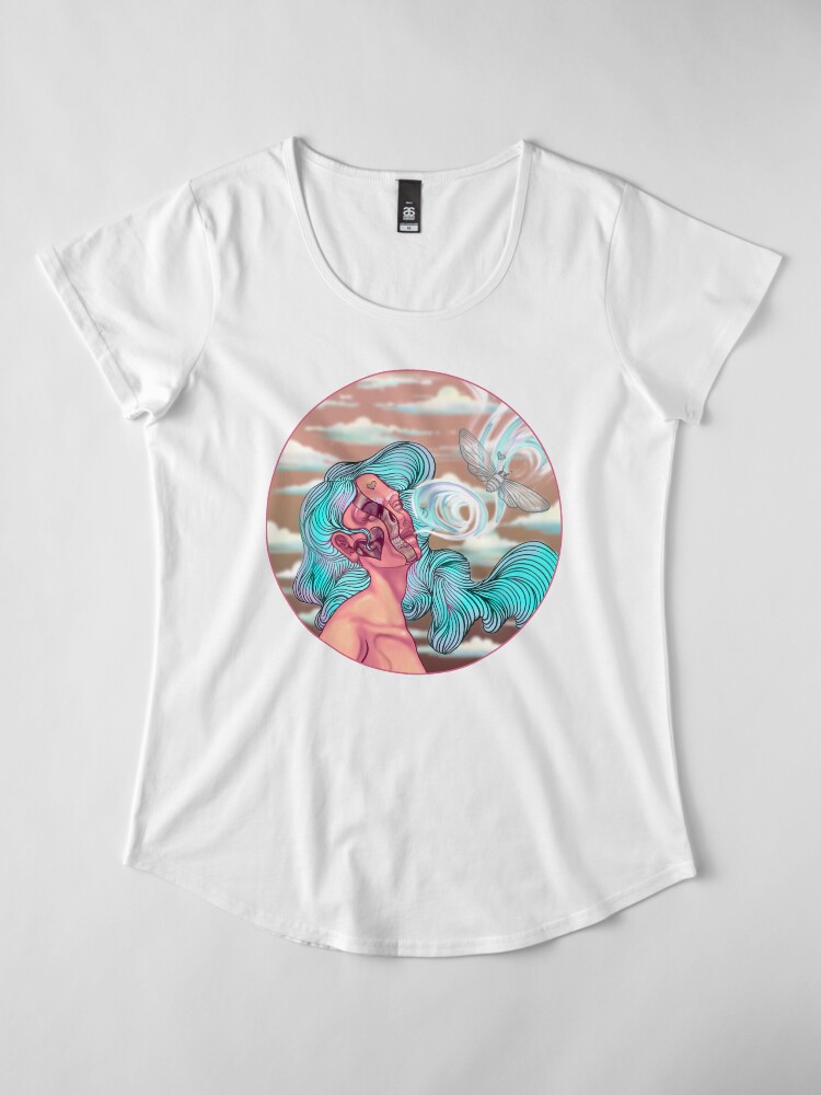 Alternate view of Spirit Lifting from Deep Within Premium Scoop T-Shirt