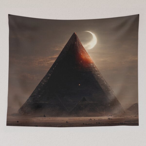 Item preview, Egyptian Pyramid Eclipse 8k Sci-Fi designed and sold by Tekumart.