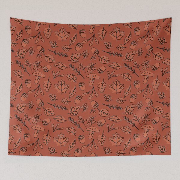 Item preview, Marmalade Autumn Doodle Pattern designed and sold by Geo De la Cruz.