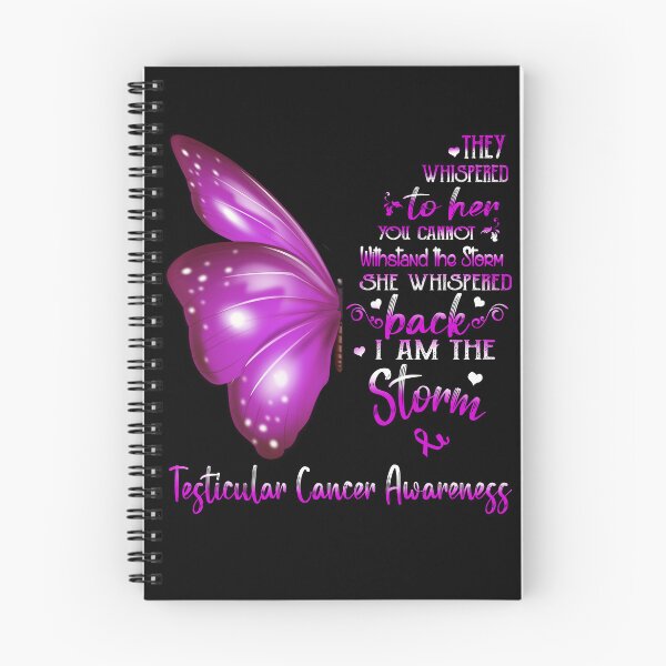 Item preview, She Whispered Back I Am The Storm Testicular Cancer Awareness Butterfly designed and sold by frechettee.