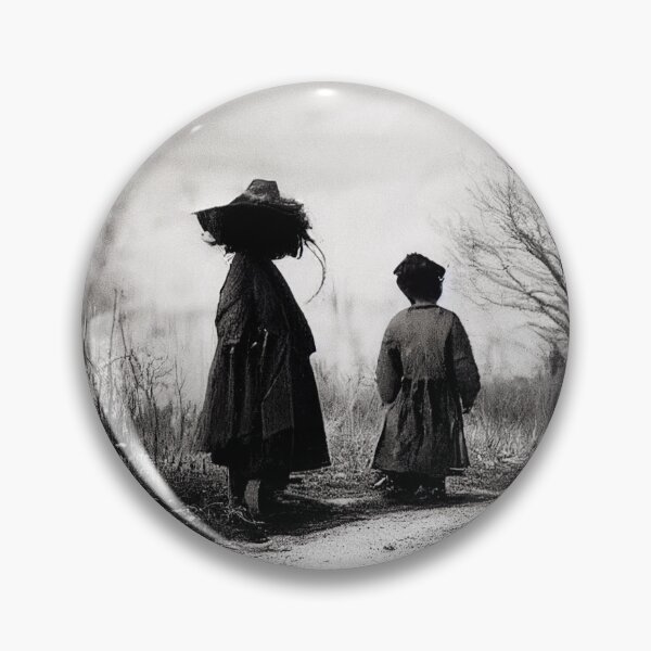 Item preview, Old creepy photo in the countryside A.I. generated designed and sold by JinxedMonster.