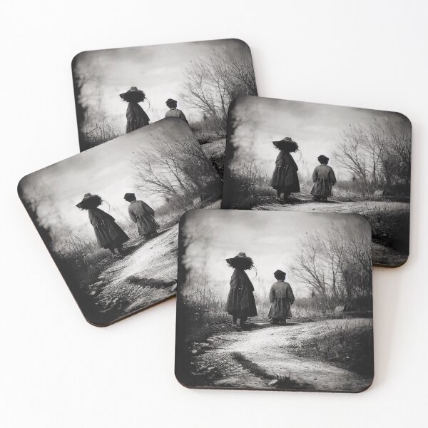 Item preview, Old creepy photo in the countryside A.I. generated designed and sold by JinxedMonster.