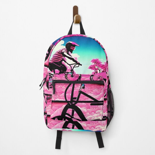 Item preview, Off road Bike trails , BMX synthwave aesthetic surrealism, Japanese trees designed and sold by Scoopivich.