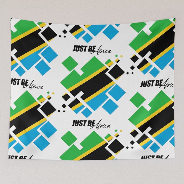 Item preview, Tanzania Cubed Flat - w/ text designed and sold by JustBeAfrica.
