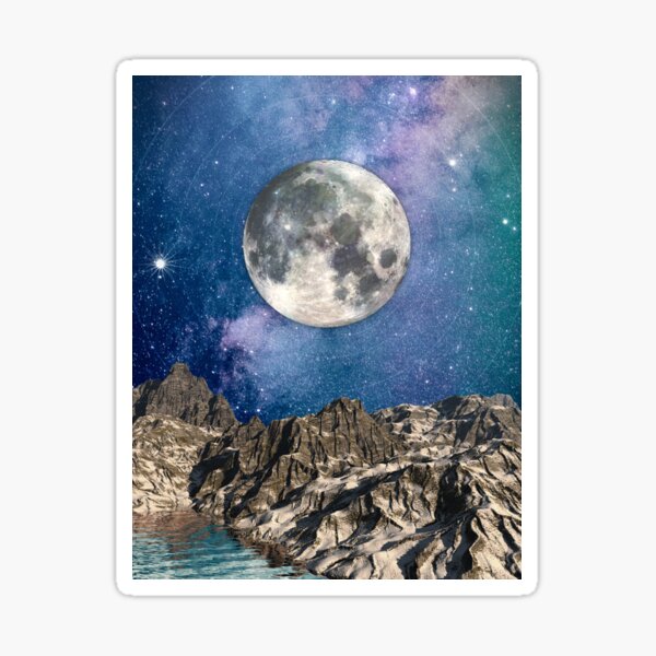 Item preview, Moon Over Mountains designed and sold by Phil Perkins.