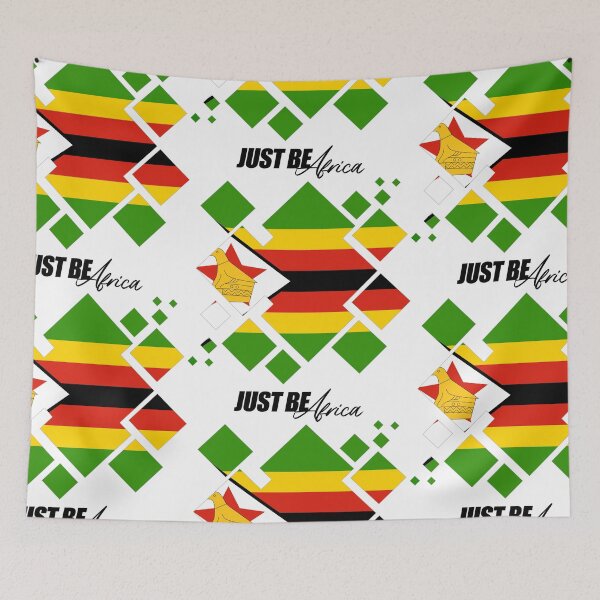 Item preview, Zimbabwe Cubed Flat - w/ text designed and sold by JustBeAfrica.